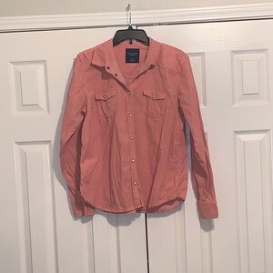 American Eagle Outfitters salmon color Button Down Shirt